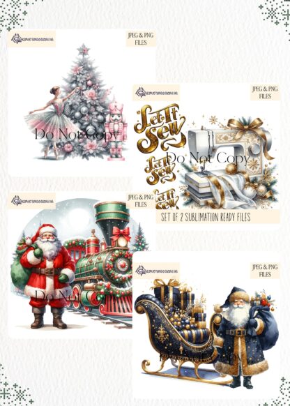 2023 Christmas design bundle, Christmas sublimation designs, limited edition Christmas sets, digital download, holiday décor designs, Etsy exclusive designs, Christmas mock-ups, festive bundle deal