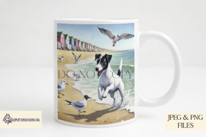 12 Months of Jack Russells Design Set featuring 12 seasonal Jack Russell images, perfect for calendars, coasters, and gifts.