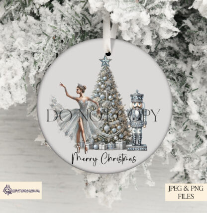 Crushed Diamond Christmas Design Bundle featuring elegant Ballerina Nutcracker, Santa Train, and Santa Sleigh designs, ideal for luxurious holiday décor.