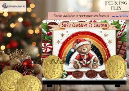 Smart Crafts Advent Coin Designs Bundle featuring frames, variations, and pre-made backing designs for festive advent coin creations.