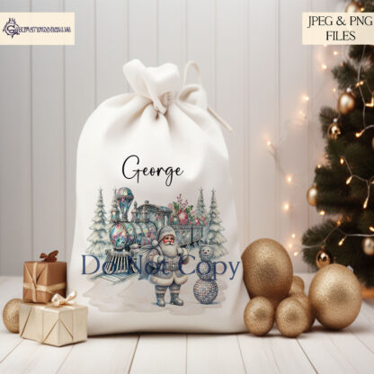 Crushed Diamond Christmas Design Bundle featuring elegant Ballerina Nutcracker, Santa Train, and Santa Sleigh designs, ideal for luxurious holiday décor.