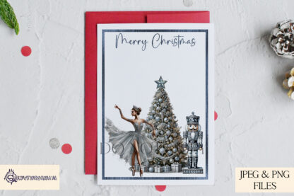 Crushed Diamond Christmas Design Bundle featuring elegant Ballerina Nutcracker, Santa Train, and Santa Sleigh designs, ideal for luxurious holiday décor.