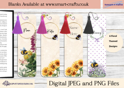 sublimation design, bookmark designs, Smart Crafts acrylic bookmarks, personalised bookmark designs, digital bookmark templates, floral gonk gnomes, zodiac bookmarks, bee bookmark designs