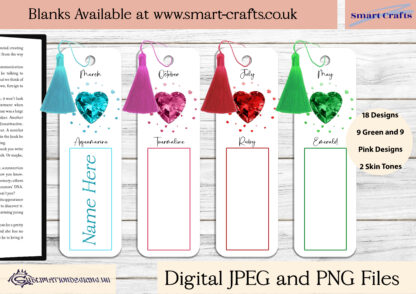 sublimation design, bookmark designs, Smart Crafts acrylic bookmarks, personalised bookmark designs, digital bookmark templates, floral gonk gnomes, zodiac bookmarks, bee bookmark designs