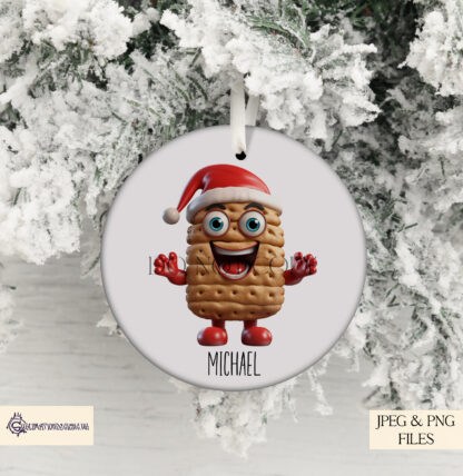 Christmas Biscuit Character Designs Set featuring 30 festive designs, including biscuit characters and gingerbread designs. Perfect for sublimation and holiday crafting.