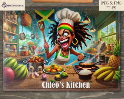 Crazy Chef's Kitchen Additional Bundle featuring 8 textless designs of animated chefs, including White, Black, Oriental, and Caribbean male and female chefs.