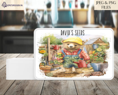 Digital Design Destash Teddy Bear Bundle featuring 20 design sets, including family travel, superheroes, farmer bears, bikers, surfers, and more in JPEG and PNG formats.