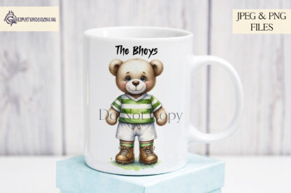 Big Match Football Inspired Teddy Bears Collection featuring 34 teddy bear designs in football team colours for sublimation projects and personalised gifts.