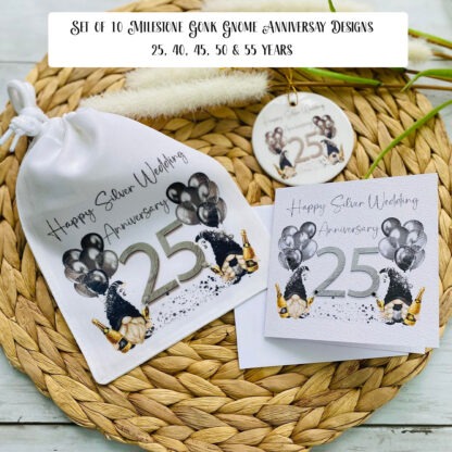 Digital Design Wedding De-Stash Bundle featuring 16 design sets, including Highland cows, gnomes, teddy bears, and wedding countdowns in JPEG and PNG.