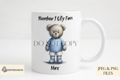 Big Match Football Inspired Teddy Bears Collection featuring 34 teddy bear designs in football team colours for sublimation projects and personalised gifts.