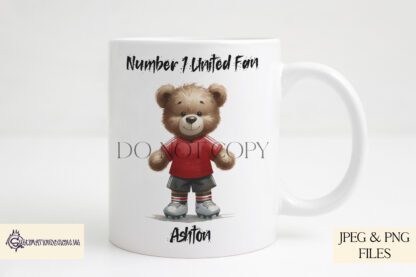 Big Match Football Inspired Teddy Bears Collection featuring 34 teddy bear designs in football team colours for sublimation projects and personalised gifts.