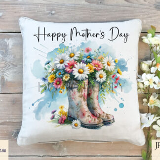 Floral Wellington Boot Motherhood Designs Set featuring wellington boots filled with vibrant flowers and verses celebrating motherhood, perfect for Mother’s Day gifts.