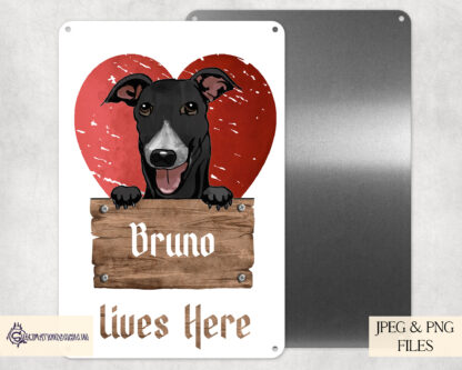 Peeking Dog Sublimation Design Bundle featuring over 400 dogs with heart backgrounds and wooden panels.