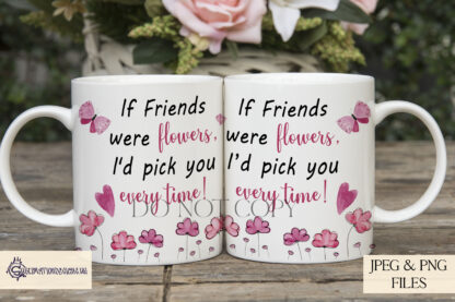 Mother's Day Mug Wraps Design Set featuring floral themes and heartfelt wording options. Perfect for sublimation and personalised crafting.