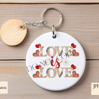 Love Is Love Wood and Floral Design featuring a rustic wooden background with floral elements. Perfect for sublimation projects.