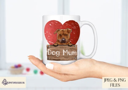 Peeking Dog Sublimation Design Bundle featuring over 400 dogs with heart backgrounds and wooden panels.