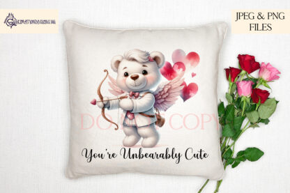 Valentine's Day Destash Bundle featuring 8 design sets including animals, comedy, teddy bears, and gonk gnomes. Perfect for sublimation and crafting.