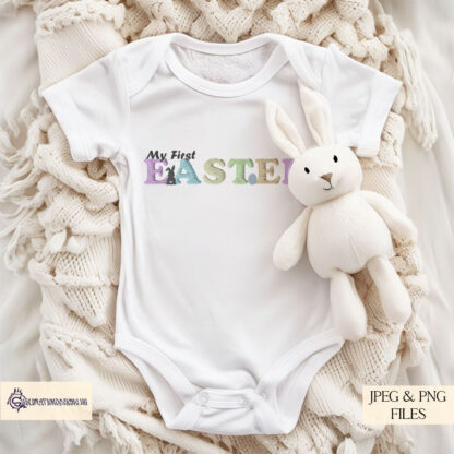 An Embroidery-Style Tester Bundle, featuring 60 stitched-effect designs, including flags, footballs, bows, alphabets, and Easter themes. Comes in JPEG and PNG formats.