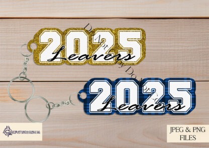 100 Leavers Keyring Designs for TLBlanks featuring 50 colour variations for 2025 and 2026, in plain, patterned, and glitter styles, perfect for sublimation on keyrings and school leavers' gifts.